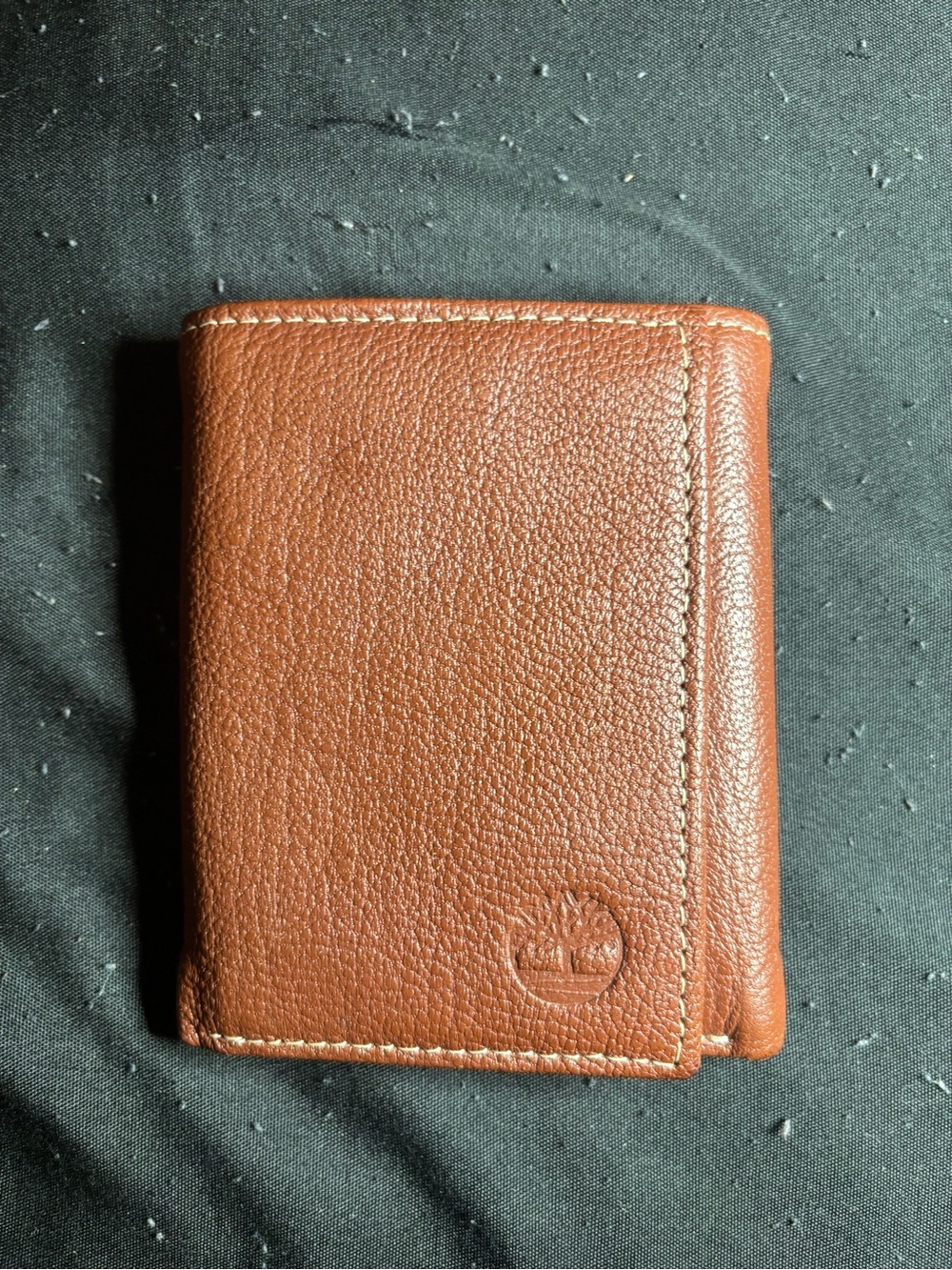 Timberland Chestnut Brown Leather Trifold Card & Key Wallet